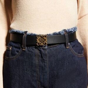 Reversible Anagram Belt in Smooth Calfskin